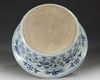 A CHINESE BLUE AND WHITE MING-STYLE BASIN, QING DYNASTY (1644-1911)