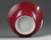 A Chinese famille rose ruby-back cup