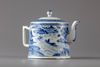 A CHINESE BLUE AND WHITE TEAPOT, 18TH CENTURY