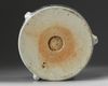 A large Chinese blue and white 'Hundred Boys' brush pot, bitong