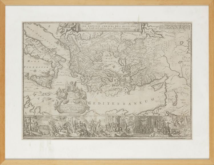DE REYSEN CHRISTI DES HEYLAND”, EARLY BIBLICAL TRAVEL MAP
