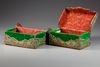 A PAIR OF OTTOMAN METAL-THREAD EMBROIDERED VELVET BOXES, TURKEY, 19TH CENTURY