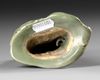 A CHINESE CELADON FIGURE CENSER,  MING DYNASTY, 15TH CENTURY