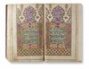 A LARGE ILLUMINATED QURAN, COPIED BY MUHAMMED BIN SALIH, EAST CAUCASUS DAGESTAN AND DATED 1201 AH/1786-1787 AD