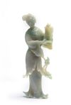 A Chinese jadeite figure of a lady immortal