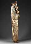 A LARGE POLYCHROMED MADONNA AND CHILD, SWABIAN, EARLY 16TH CENTURY