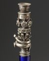 A BOHEMIAN CUT-GLASS HOOKAH BASE WITH OTTOMAN SILVER MOUNTS, BOHEMIA AND TURKEY, 19TH CENTURY