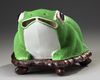 A CHINESE GREEN GLAZED 'FROG' JARDINIÈRE
