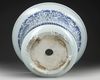 A CHINESE BLUE AND WHITE JARDINIERE, 19TH/20TH CENTURY