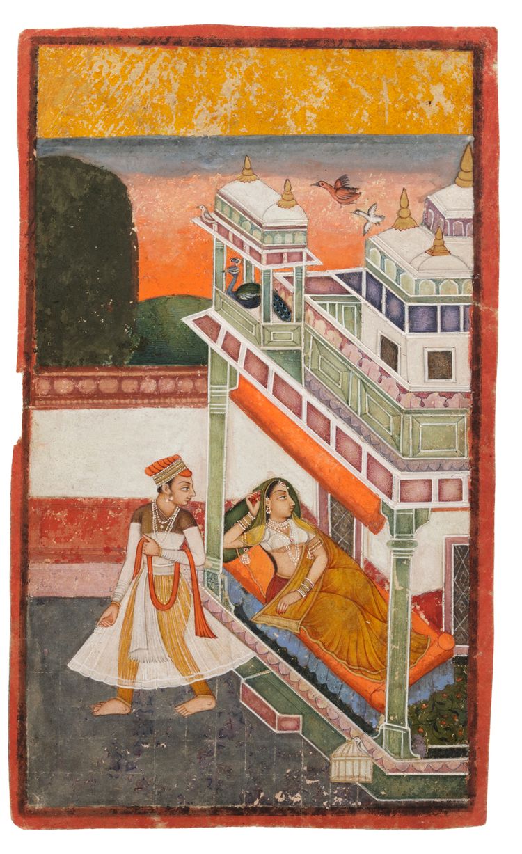 AN ILLUSTRATION TO A RAGAMALA SERIES BUNDI, NORTH INDIA, CIRCA 18TH CENTURY