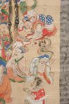 A VERY LARGE JAPANESE HANGING SCROLL DEPICTING NEHAN-ZU 涅槃図, 18TH CENTURY
