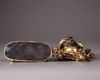 A Sino-Tibetan gilt bronze figure of Sadbhuja Mahakala