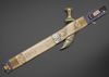 a GILDED SHEATH WITH EMBROIDERED BELT, YEMEN, 19TH CENTURY