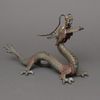 A JAPANESE CAST-IRON OKIMONO DRAGON, MID 20TH CENTURY