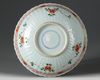 A Chinese famille verte 'bird and flower' dish