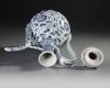 A CHINESE BLUE AND WHITE EWER, QING DYNASTY (1644-1911)