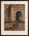 ISIDORE VAN MENS (1890-1985), RABAT, MAROCCO, ETCHING