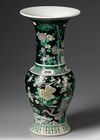A CHINESE FAMILLE NOIRE YENYEN VASE