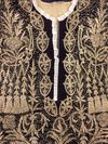 AN OTTOMAN EMBROIDERED VELVET WEDDING ROBE, BINDALLI, 19TH CENTURY
