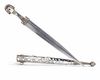 A NIELLO SILVER-MOUNTED STEEL DAGGER (KINDJAL), CAUCASUS, 19TH CENTURY