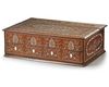 AN INDIAN BONE INLAID WOODEN WRITING BOX, 19TH-20TH CENTURY