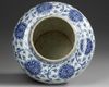 A CHINESE BLUE AND WHITE JAR, MING DYNASTY (1368-1644) OR LATER