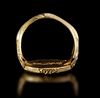 A GOLD SEAL RING