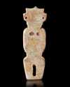 A LINGJIATAN JADE HUMAN FIGURE, CHINA, NEOLITHIC PERIOD  (c. 3300–2600 BC)