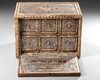 AN OTTOMAN MOTHER-OF-PEARL AND BONE INLAID CABINET, TURKEY OR SYRIA, 18TH-19TH CENTURY