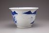 A blue and white bowl