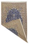 A NAIN CARPET WITH UNUSUAL BLUE COLOUR