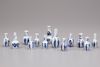 A lot of 13 miniature Kangxi blue and white vases
