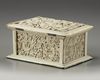 A Cantonese carved ivory 'dragon' box