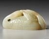 TWO CHINESE CELADON JADE GEESE CARVINGS, 19TH-20TH CENTURY