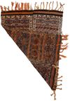 AN ANTIQUE PERSIAN SHAHSEVAN SOUMAK WEAVE KILIM