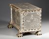 AN OTTOMAN MOTHER-OF-PEARL AND BONE INLAID CHEST, TURKEY, EARLY 20TH CENTURY
