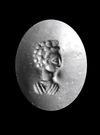 A LATE ROMAN GARNET INTAGLIO, 4TH CENTURY AD