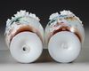 A PAIR OF FRENCH OPALINE VASES, 19TH CENTURY