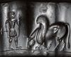 A GRECO PERSIAN AGATE CYLINDER SEAL WITH A MAN AND WINGED BULL, CIRCA 520-440 B.C.