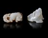 TWO CHINESE JADE CARVINGS, QING DYNASTY (1644-1911)