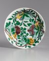 A CHINESE SANCAI 'FRUITS' DISH,19TH-20TH CENTURY