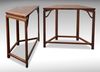 A Chinese two-piece hardwood hexagonal table