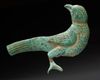 A SELJUK BRONZE GILDED BIRD, 12TH-13TH CENTURY