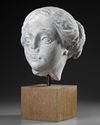 A MARBLE FEMALE HEAD, 17TH-18TH CENTURY