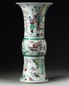 A CHINESE DOUCAI GLAZED VASE, GU, 19TH-20TH CENTURY