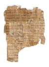 OLD FRAGMENT OF A PAPYRUS DOCUMENT, EGYPT, CIRCA  2100 BC