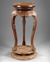 A CHINESE HUANGHUALI CIRCULAR INCENSE STAND, XIANGJI, 17TH CENTURY