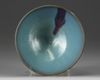 A Chinese turquoise-glazed purple-splash bowl