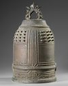 A JAPANESE BRONZE TEMPLE BELL, 19TH CENURY
