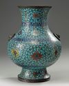 A Chinese Ming-style cloisonné enamel 'hu' vase